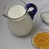Рецепт: Молочная каша из макарон - Вкусная и полезная кашка из макарон ракушек