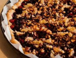 Quick blueberry pie: recipe with photo
