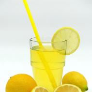 Homemade lemonade from lemons, berries and fruits